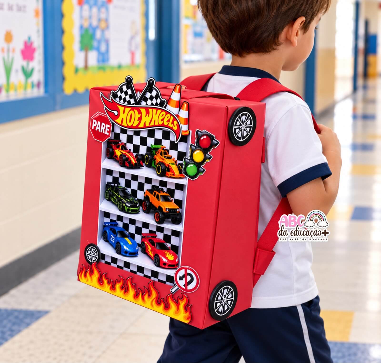 Mochila Maluca Hot Wheels - Imagem 5