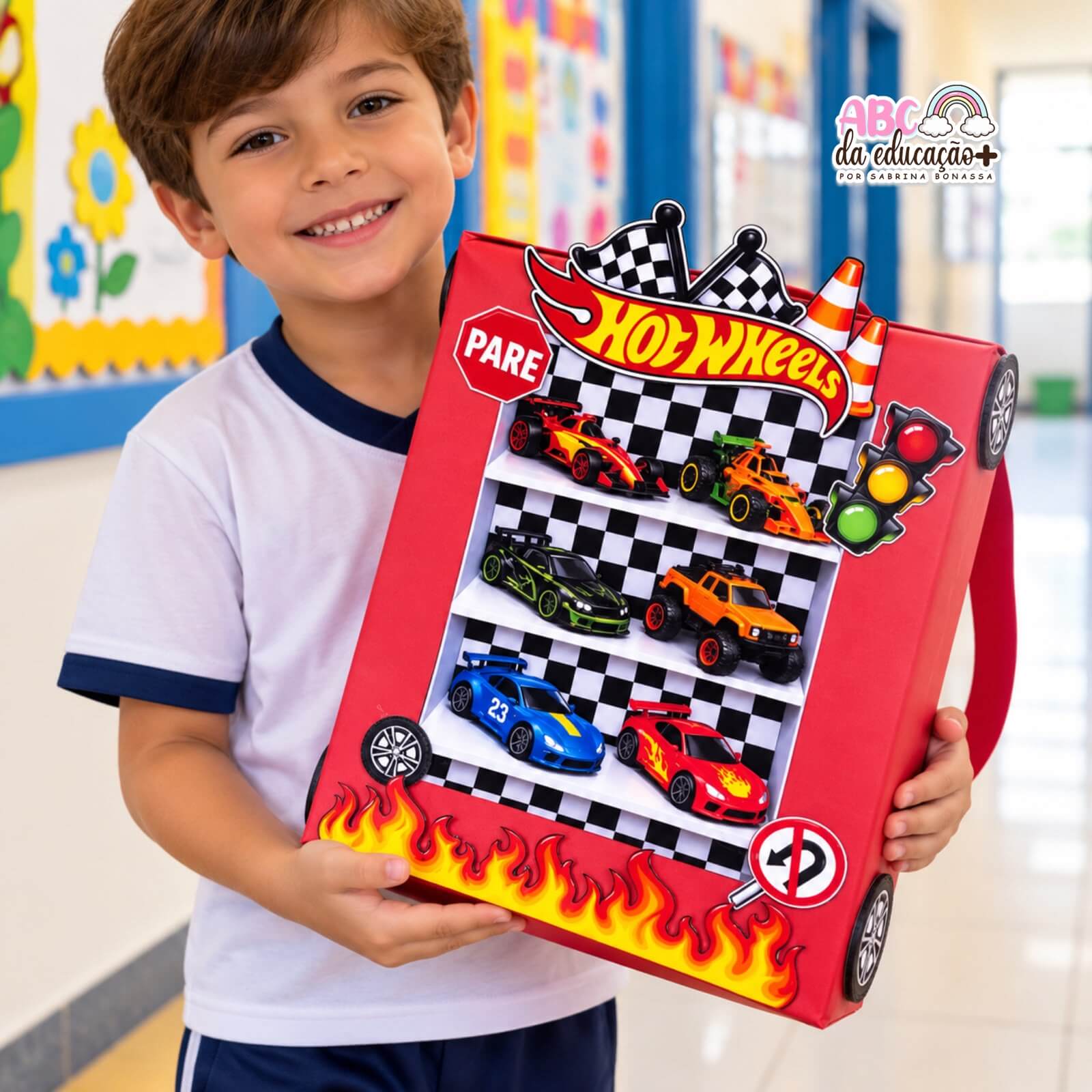 Mochila Maluca Hot Wheels - Imagem 4